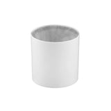 Lixeira Branca com Tampa Cromado 5 Litros - Ela Decora