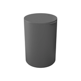 Lixeira com Aro Interno Serene Chumbo 5 Litros - Ela Decora