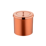 Lixeira com Tampa 5 Litros Rose Gold - Ela Decora