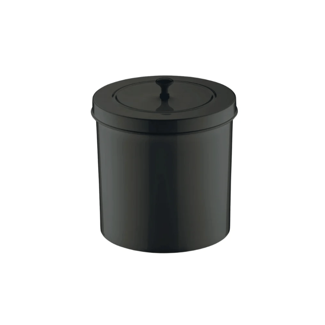 Lixeira com Tampa Preta 5 Litros - Ela Decora