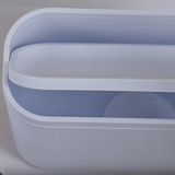 Lixeira de Bancada Basculante Bold Bege 1 Litro - Ela Decora