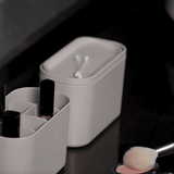 Lixeira de Bancada Basculante Bold Bege 1 Litro - Ela Decora