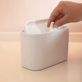 Lixeira de Bancada Basculante Bold Branca 1 Litro - Ela Decora