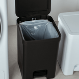 Lixeira de Pedal Trium Preto 12 Litros - Ela Decora