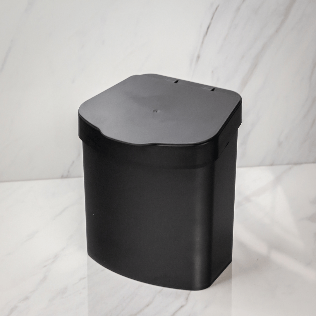 Lixeira de Pia 2,5 litros Preta - Ela Decora