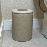 Lixeira em Poliresina Bege 8 Litros - Ela Decora