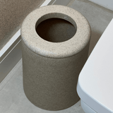 Lixeira em Poliresina Bege 8 Litros - Ela Decora