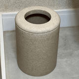 Lixeira em Poliresina Bege 8 Litros - Ela Decora