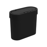 Lixeira Flat 2,8 Litros com Tampa Preta - Ela Decora