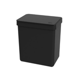 Lixeira Single Coza Preta - 2,5 litros - Ela Decora