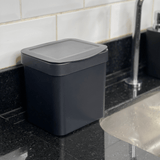 Lixeira Trium 2,5 Litros Preta - Ela Decora