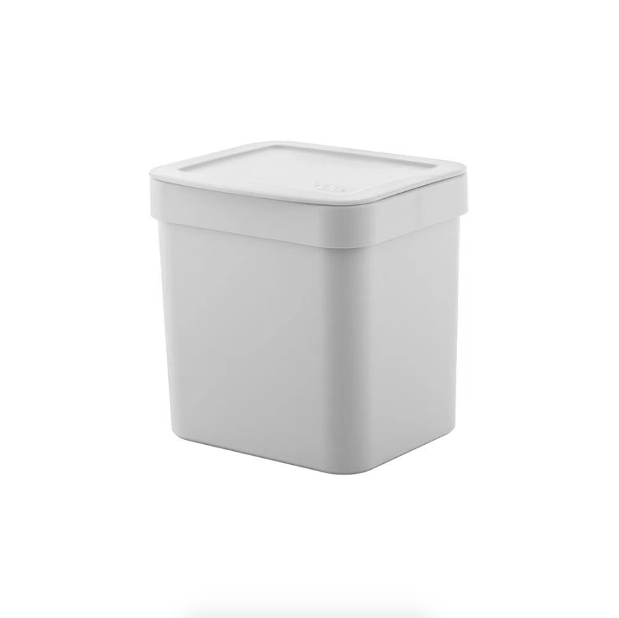 Lixeira Trium 4,7 Litros Branca - Ela Decora