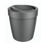 Lixeira Vitra Basculante Chumbo 5 Litros - Ela Decora