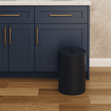 Lixeira com Tampa Preta 8 Litros