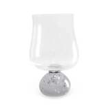 Jogo 6 Taças de Vidro Base Esfera Fume 440ml