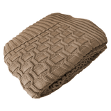 Manta de Tricot Diamond Castor 1,80m - Ela Decora