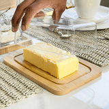 Manteigueira com tampa transparente para mesa
