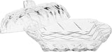 Manteigueira De Cristal De Chumbo Deli Diamond - 16,9 x 8 x 10 cm - Ela Decora