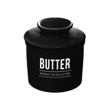 Manteigueira Francesa de Cerâmica Preta 10cm - Ela Decora