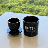 Manteigueira Preta com tampa Francesa