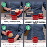 Manteigueira Francesa em Cerâmica Amarela - Ela Decora