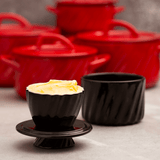 Manteigueira Francesa Twist em Cerâmica Preta 250g - Ela Decora