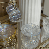 Manteigueira Francesa Vidro Raibow Melina 11cm - Ela Decora