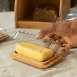 Manteigueira Sense de Bambu 16cm - Ela Decora