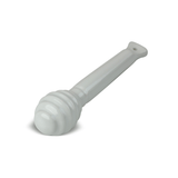 Meleira com Colher em Cerâmica Branca - Ela Decora