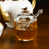 Meleira com Pegador e Tampa de Cristal Golden Bird 150ml - Ela Decora