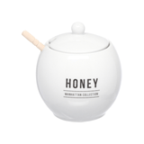 Meleira de Porcelana Manhattan Branca 350ml - Ela Decora