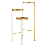 Mesa De Apoio Dourada 76 x 52 x 38 cm - Ela Decora