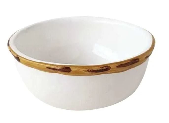 Mini Bowl em Bambu Branco - Ela Decora