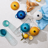 Mini Cocotte Caçarola Cerâmica Azul Caribe Le Creuset - Ela Decora