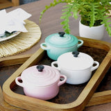 Mini Cocotte Caçarola Cerâmica Pink Chiffon Le Creuset - 14 cm - Ela Decora