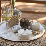 Mini Cocotte Meringue com Pegador Preto 10cm Le Creuset - Ela Decora