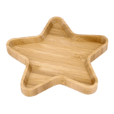 Mini Petisqueira Estrela em Bambu 15cm - Ela Decora