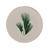 Mini Prato Decorativo Porcelana Leaf Redondo - 15 cm - Ela Decora