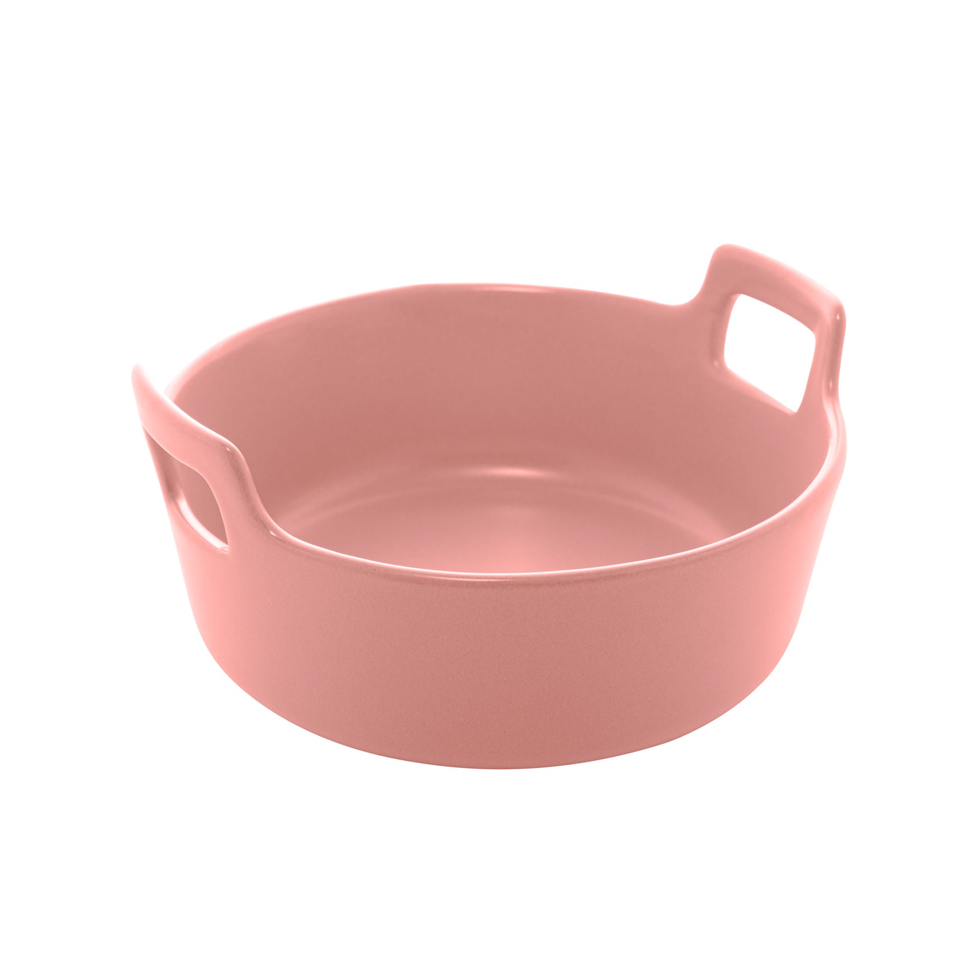Mini Travessa Caçarola Porcelana Nordica Rosa Matt - 16 cm - Ela Decora