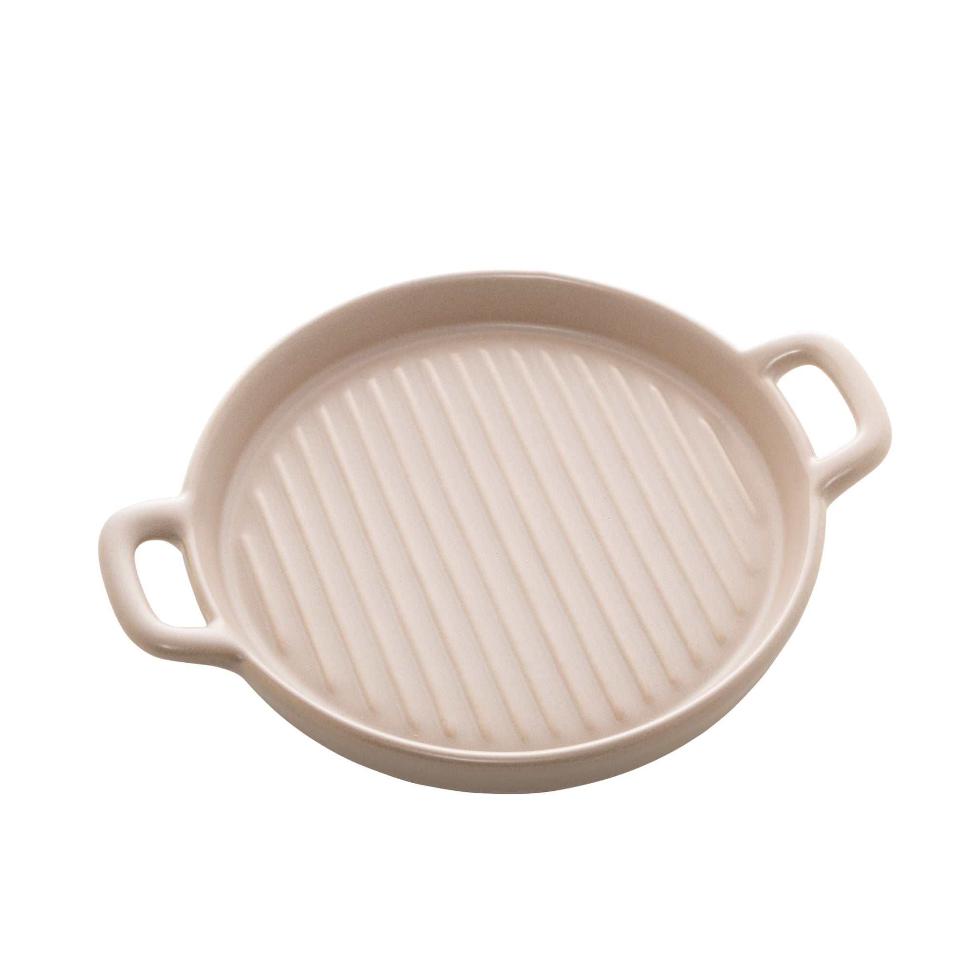 Mini Travessa Grill Redonda Porcelana Nordica Cinza Matt - 20 cm - Ela Decora