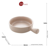 Mini Travessa Panelinha Porcelana Nordica Cinza Matt - 20 cm - Ela Decora