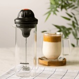 Mixer com Copo de Vidro Borossilicato Preto 450ml - Ela Decora