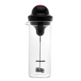 Mixer com Copo de Vidro Borossilicato Preto 450ml - Ela Decora