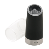 Moedor de Temperos Automatico Gravity em Aço Inox Preto 20cm - Ela Decora