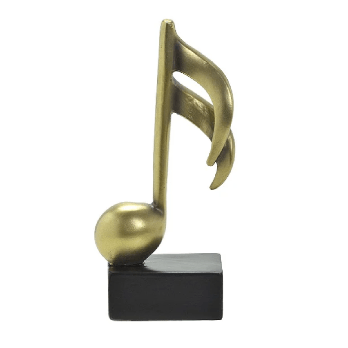 Nota Musical Decorativa Dourada 16cm - Ela Decora