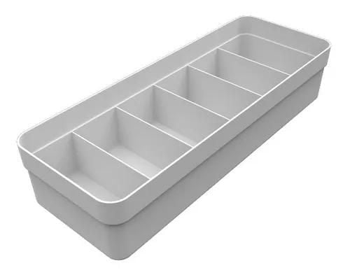 Organizador Colmeia Logic Branco G 12,5cm x 35cm - Ela Decora