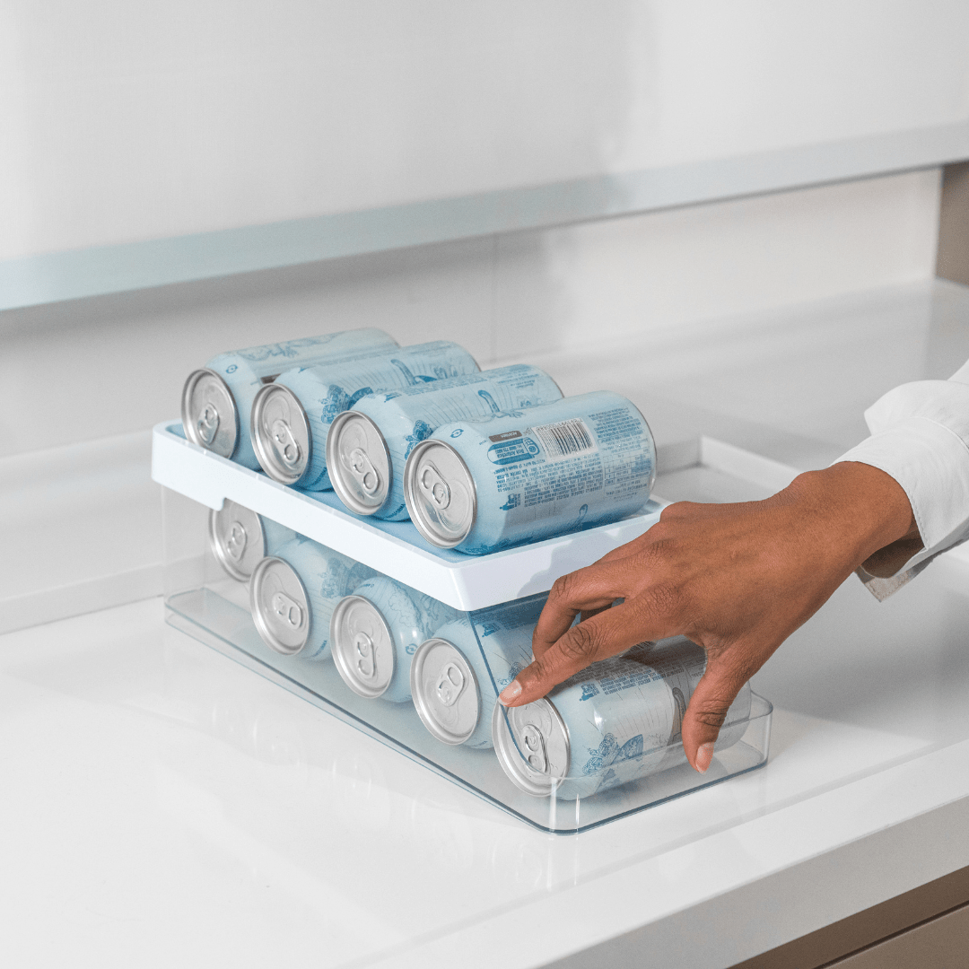 Organizador de 9 Latas Branco Clear Fresh 35cm - Ela Decora