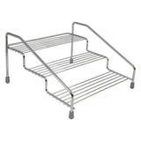 Organizador de Armário Triplo Degraus Aço Cromado - Ela Decora