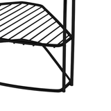 Organizador De Canto 3 Níveis Preto Fosco Linha Black - Ela Decora