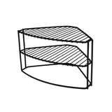 Organizador De Canto 3 Níveis Preto Fosco Linha Black - Ela Decora